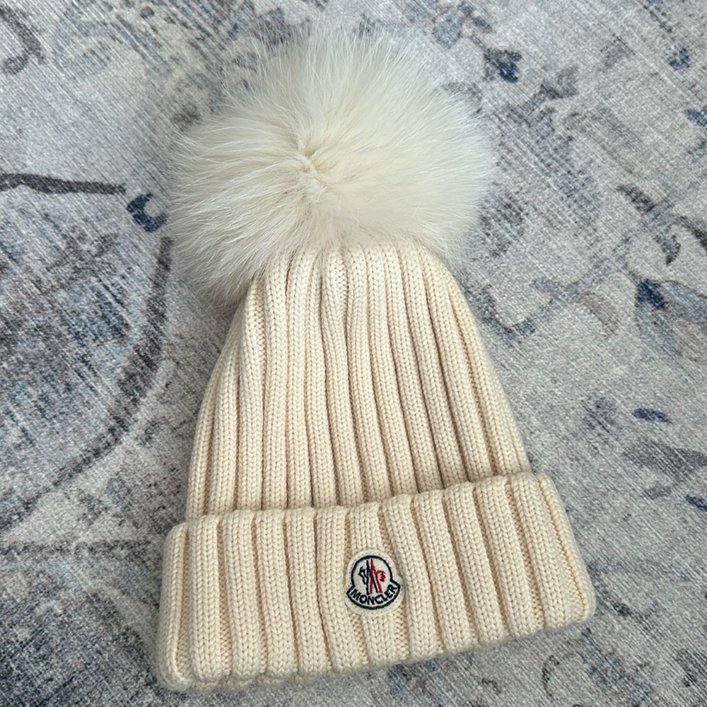 Moncler pompom wool beanie